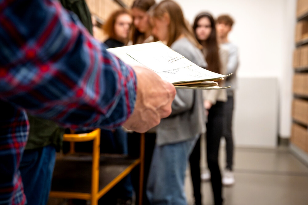 Zajęcia z cyklu "Co kryją archiwa IPN?" - Katowice, 14 marca 2024. Fot.: IPN K. Łojko