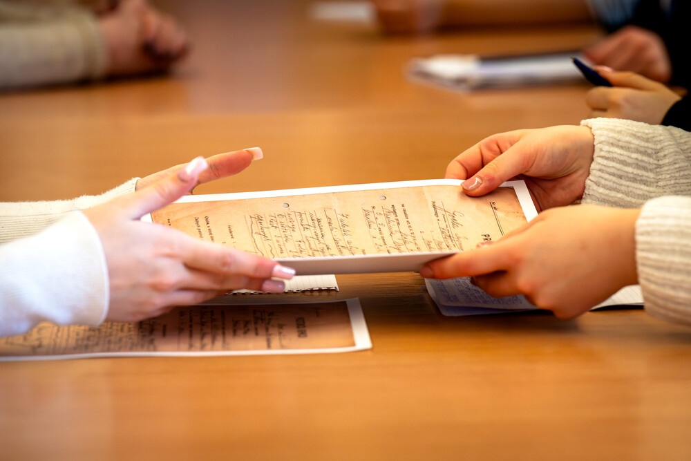 Zajęcia z cyklu "Co kryją archiwa IPN?" - Katowice, 14 marca 2024. Fot.: IPN K. Łojko