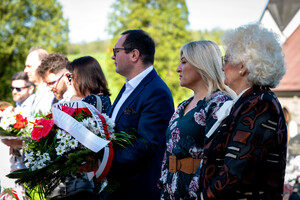 56. rocznica śmierci Zofii Kossak-Szczuckiej (II voto Szatkowska) – Górki Wielkie, 9 kwietnia 2024. Fot.: IPN K. Łojko