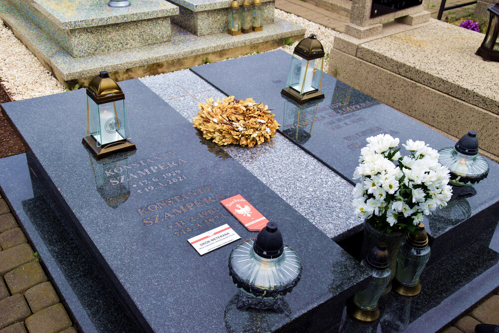 Uroczystość oznaczenia grobu Konstantego Szampery znakiem pamięci „Tobie Polsko” - Chorzów, 7 maja 2024