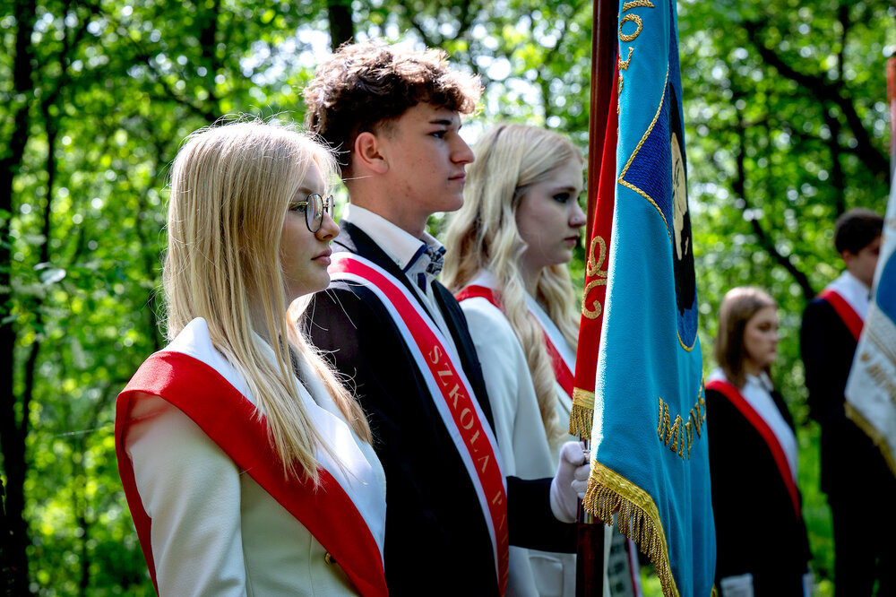 Uroczyste odsłonięcie pomnika upamiętniającego poległych w walce o wolność Śląska - Mysłowice, 10 maja 2024. Fot.: IPN K. Łojko