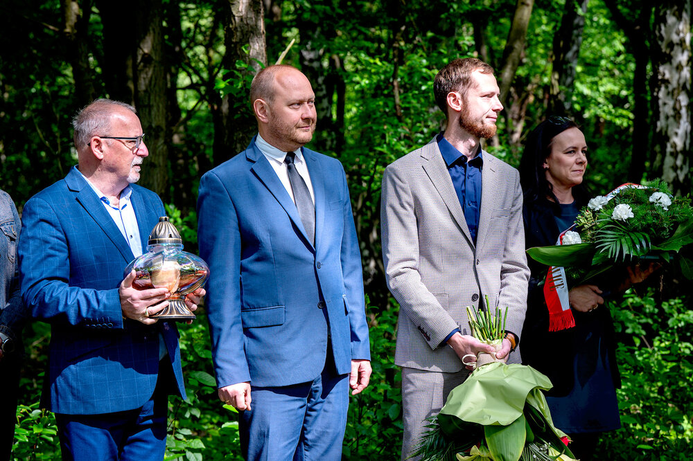 Uroczyste odsłonięcie pomnika upamiętniającego poległych w walce o wolność Śląska - Mysłowice, 10 maja 2024. Fot.: IPN K. Łojko