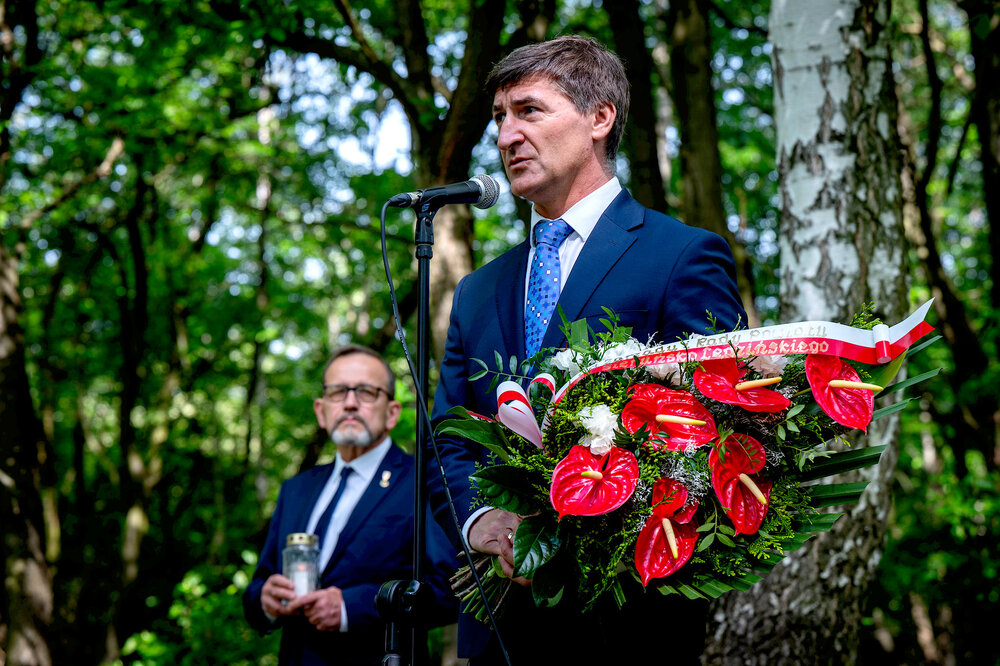 Uroczyste odsłonięcie pomnika upamiętniającego poległych w walce o wolność Śląska - Mysłowice, 10 maja 2024. Fot.: IPN K. Łojko