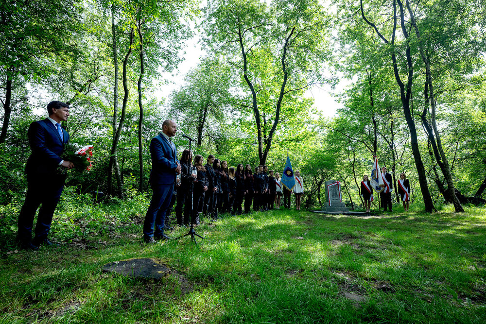 Uroczyste odsłonięcie pomnika upamiętniającego poległych w walce o wolność Śląska - Mysłowice, 10 maja 2024. Fot.: IPN K. Łojko