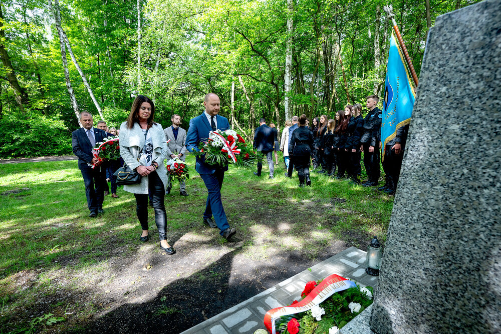 Uroczyste odsłonięcie pomnika upamiętniającego poległych w walce o wolność Śląska - Mysłowice, 10 maja 2024. Fot.: IPN K. Łojko