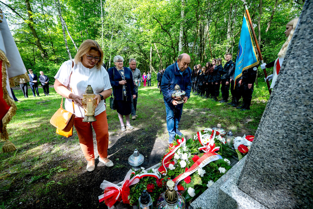 Uroczyste odsłonięcie pomnika upamiętniającego poległych w walce o wolność Śląska - Mysłowice, 10 maja 2024. Fot.: IPN K. Łojko