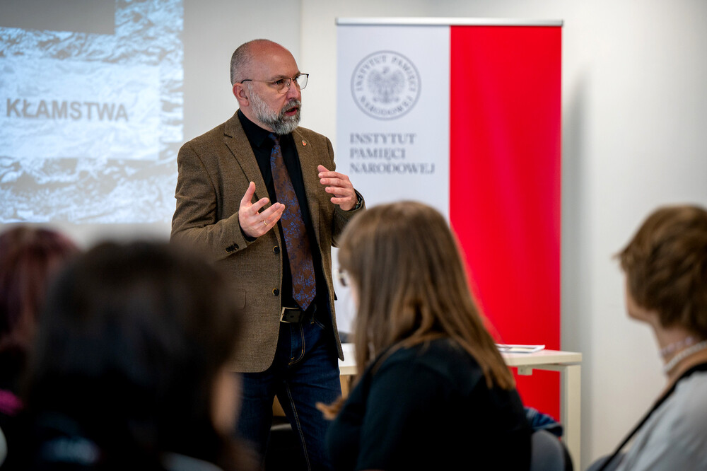 Warsztaty edukacyjne „Katyń. Fakty – opinie – kłamstwa” - Katowice, 15 maja 2024. Fot.: IPN K. Łojko