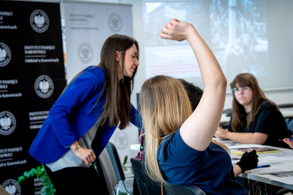 Warsztaty edukacyjne „Katyń. Fakty – opinie – kłamstwa” - Katowice, 15 maja 2024. Fot.: IPN K. Łojko