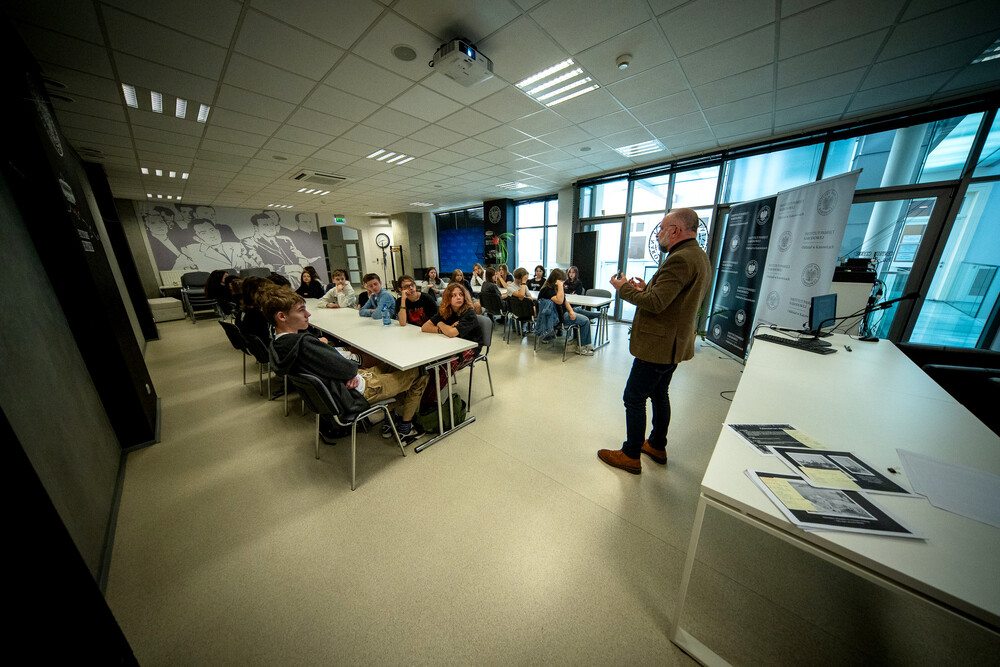 Warsztaty edukacyjne „Katyń. Fakty – opinie – kłamstwa” - Katowice, 15 maja 2024. Fot.: IPN K. Łojko