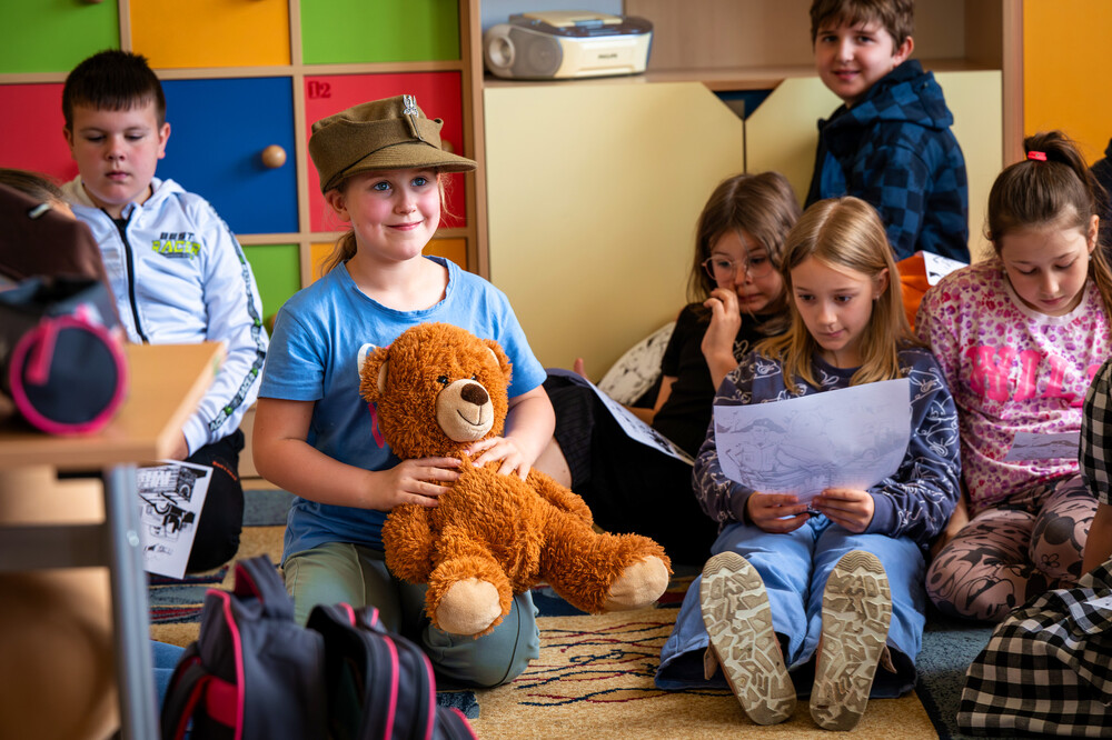 „Polskie drogi do wolności. Bitwa o Monte Cassino”– cykl zajęć edukacyjnych skierowanych do uczniów szkół podstawowych, ponadpodstawowych oraz do przedszkolaków - Myszków, Częstochowa, 13–21 maja 2024. Fot.: IPN