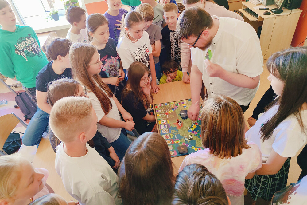 „Polskie drogi do wolności. Bitwa o Monte Cassino”– cykl zajęć edukacyjnych skierowanych do uczniów szkół podstawowych, ponadpodstawowych oraz do przedszkolaków - Myszków, Częstochowa, 13–21 maja 2024. Fot.: IPN