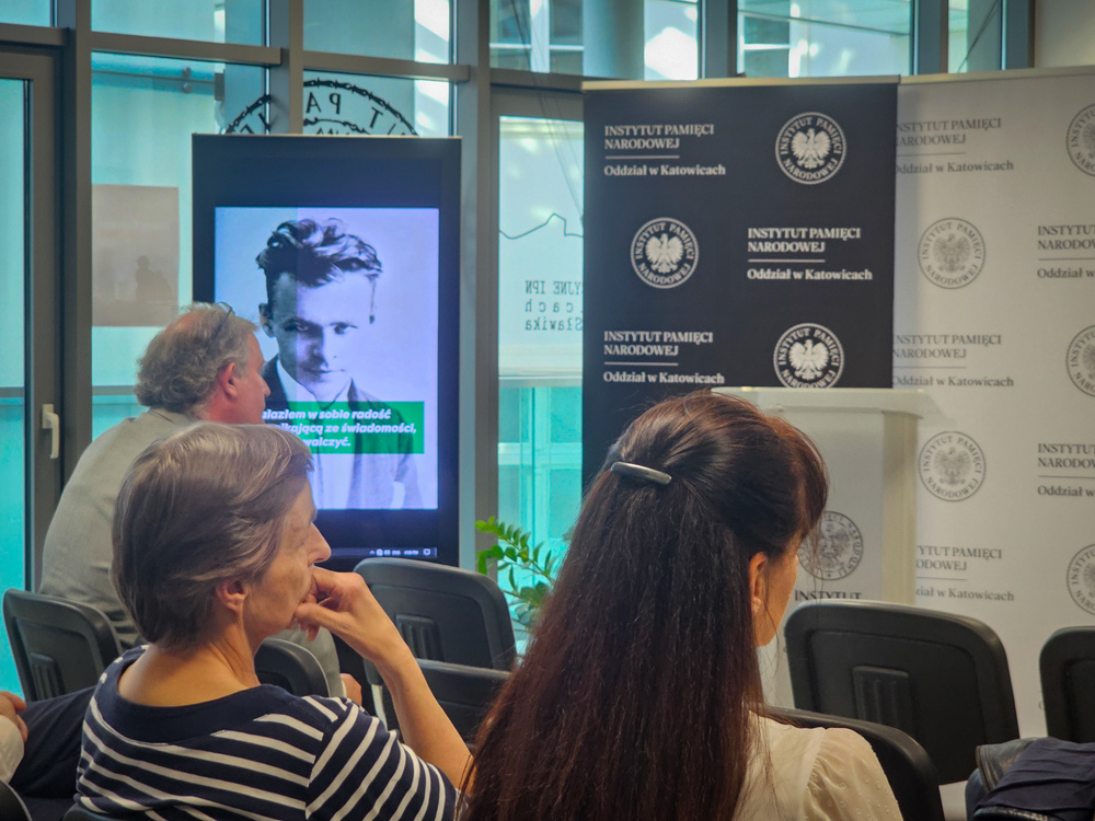 Spotkanie wokół książki „W dialogu i zwarciu. Stolica Apostolska wobec sowieckiego komunizmu 1917-1991" z udziałem jego autora, dr. Andrzeja Grajewskiego - Katowice, 23 maja 2024. Fot.: IPN